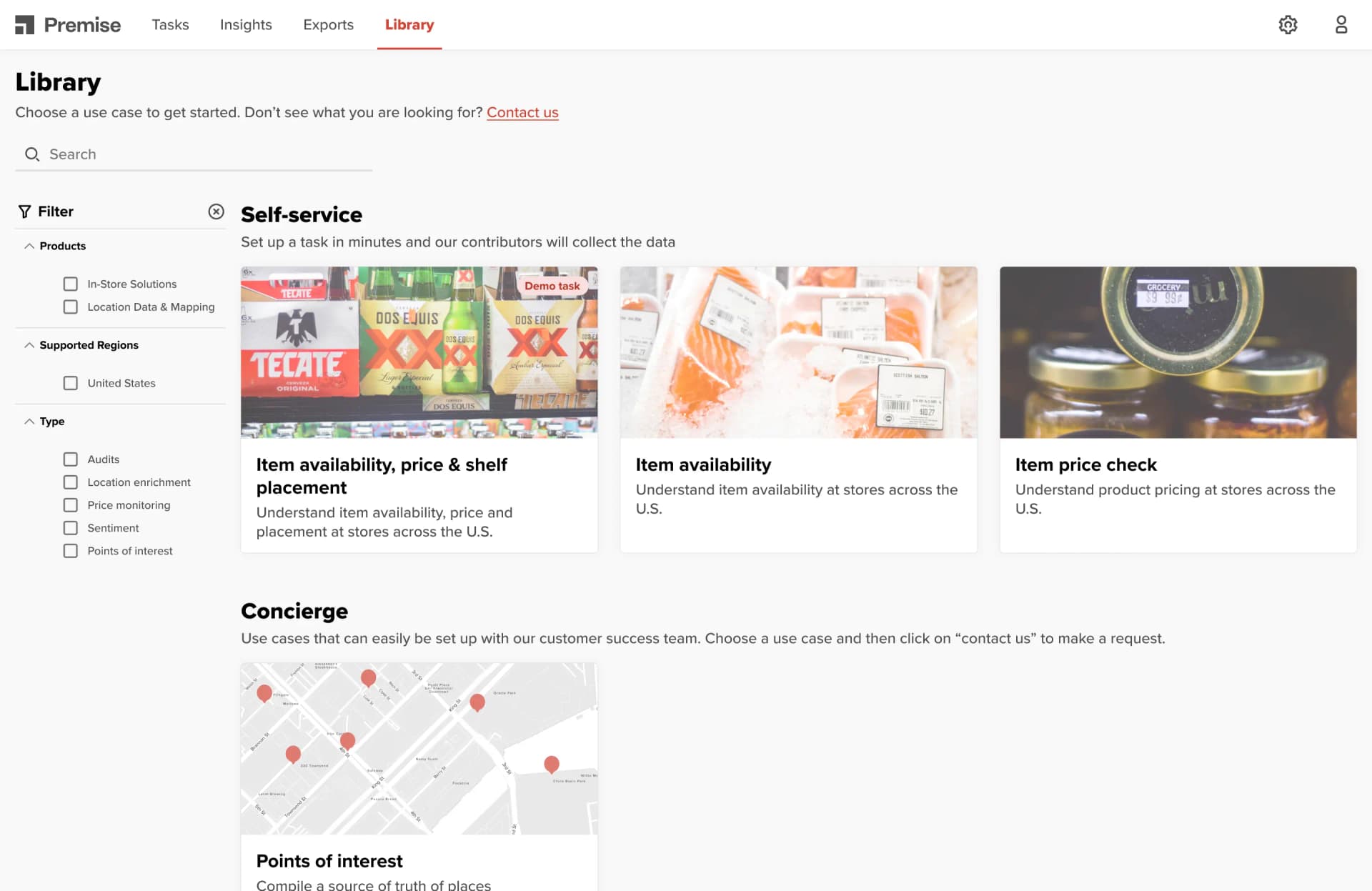 Solution library UI